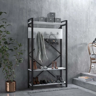 [EVDEMO-57] Evdemo Berceste Vestiyer Portmanto Beyaz