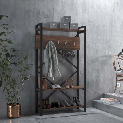 Evdemo Berceste Vestiyer Portmanto Ceviz