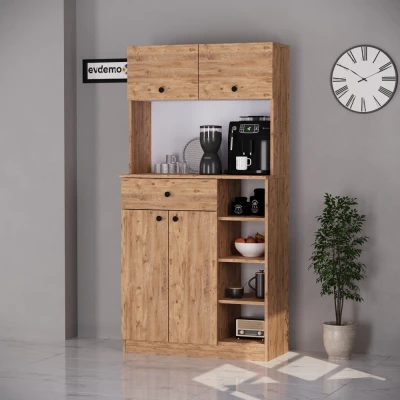 [EVDEMO-1885] Pera Kahve Köşesi Çok Amaçlı Dolap Atlantik Çam