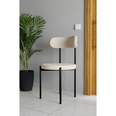 Trend Tekli Mutfak Masası Sandalyesi Krem-Siyah