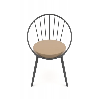 [EVDEMO-673] Evdemo Eylül Metal Tel Sandalye Antrasit Gri