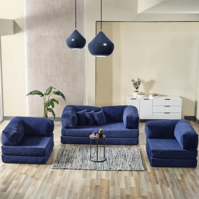 Legom Avanos Aktivite Koltuğu Yatak Olabilen Çok Amaçlı Kanepe Koltuk Takımı Mavi