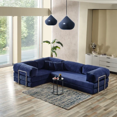 Legom Lucas Aktivite Koltuğu Yatak Olabilen Çok Amaçlı Kanepe L Koltuk Mavi