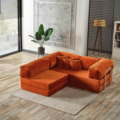 [EVDEMO-2000] Legom Sera Aktivite Koltuğu Yatak Olabilen Çok Amaçlı Kanepe Koltuk Takımı Kiremit