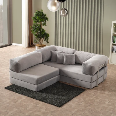 Legom Sera Aktivite Koltuğu Yatak Olabilen Çok Amaçlı Kanepe Koltuk Takımı Gri