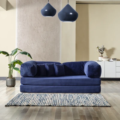 Legom Stil Aktivite Koltuğu Yatak Olabilen Çok Amaçlı Kanepe Mavi