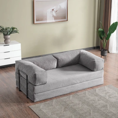 Lounge Aktivite Koltuğu Çok Amaçlı Koltuk Yatak Gri