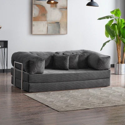 Legom Stil Aktivite Koltuğu Yatak Olabilen Çok Amaçlı Kanepe Antrasit