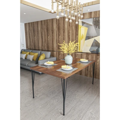 [EVDEMO-1060] Evdemo Dekor Mutfak Yemek Masası Ceviz