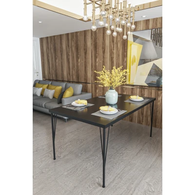 [EVDEMO-1061] Evdemo Dekor Mutfak Yemek Masası Siyah